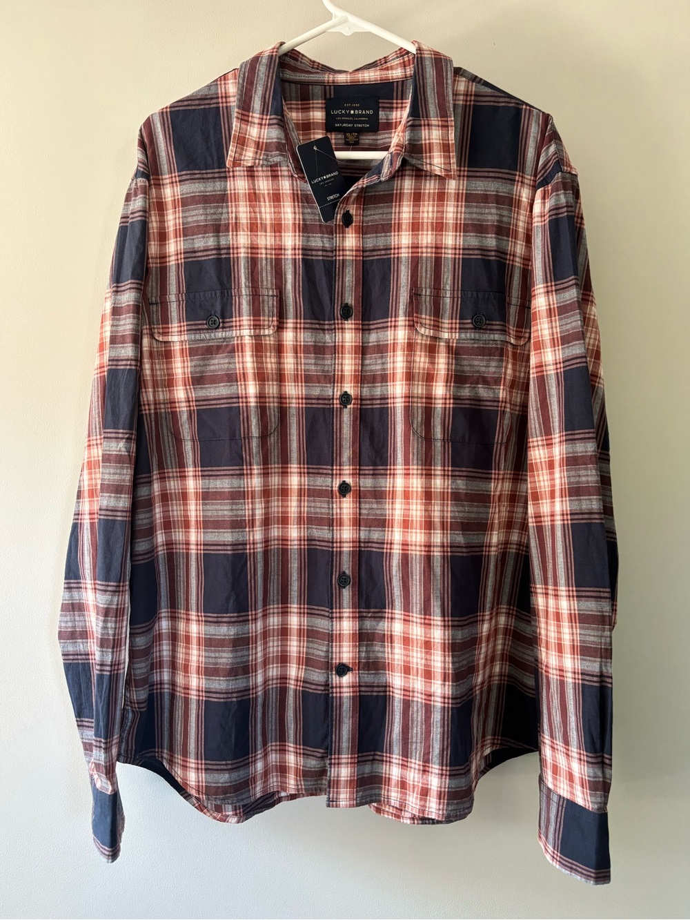 Lucky Brand Men's Plaid Button-Up Shirt